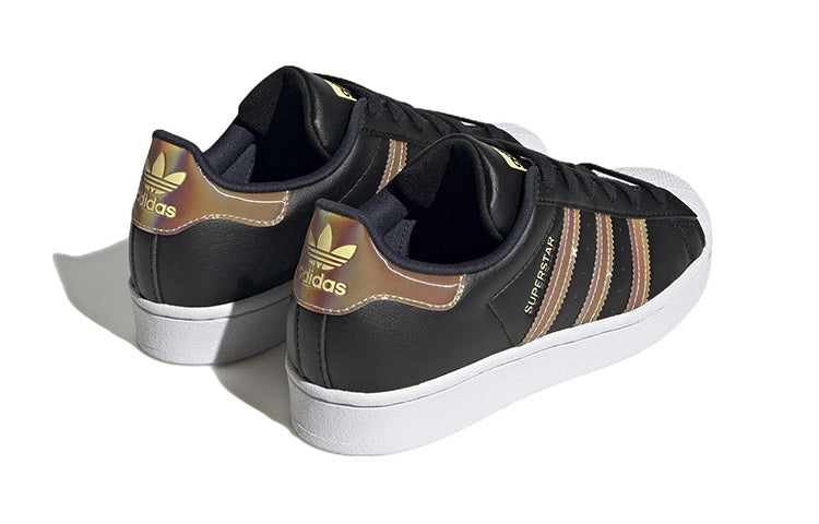 (GS) adidas Superstar J 'Iridescent - Black' HQ4364
