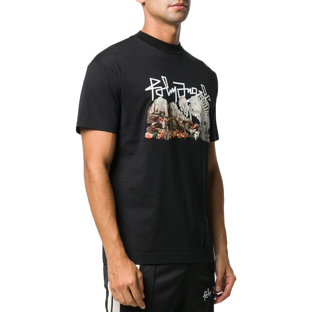 Palm Angels Desert Skull T-Shirt 'Black' PMAA001F20JER0071084