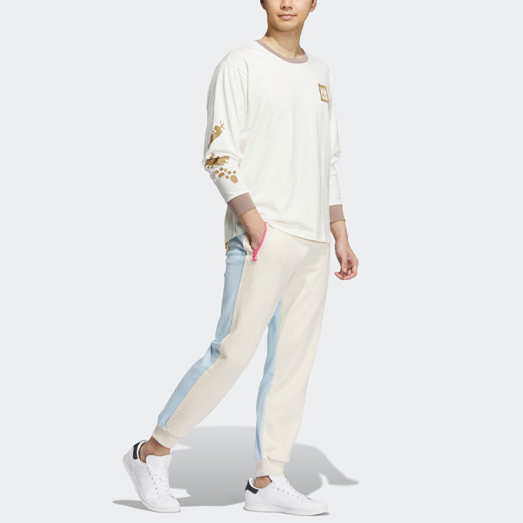 adidas Originals x Melting Sadness Pants 'White Blue' HY7258