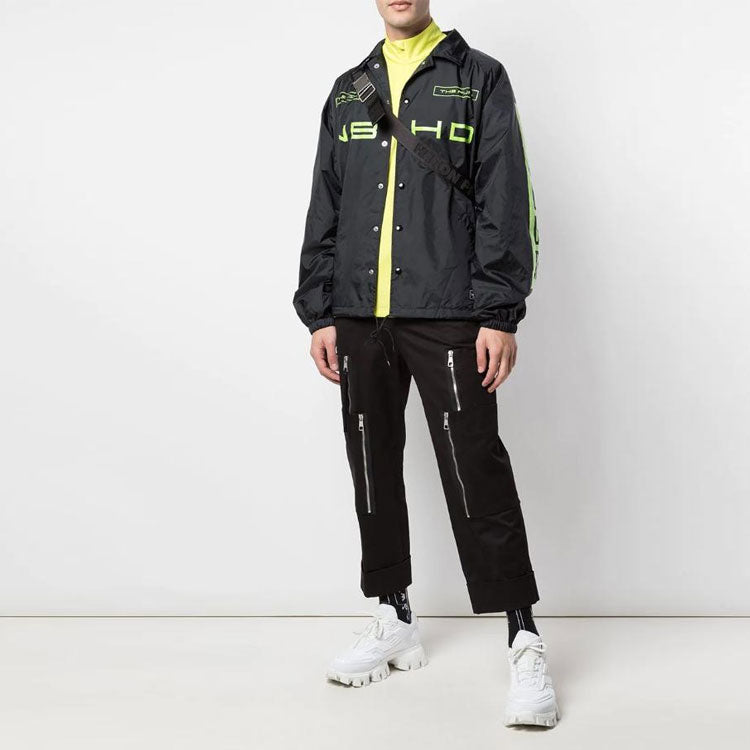 NEIGHBORHOOD Unisex Printing Jacket Black 192TSNHJKM09