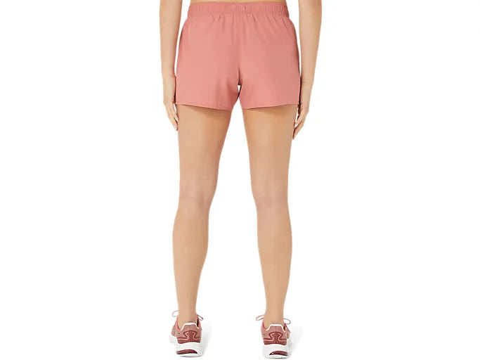 (WMNS) ASICS Silver 4 Inch Shorts 'Light Garnet' 2012C370-601
