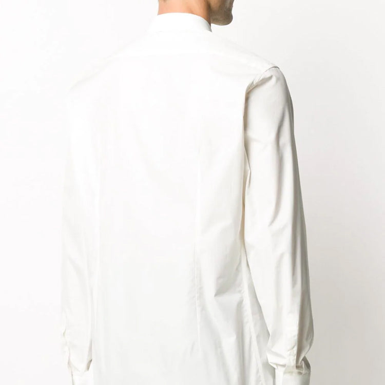 Off-White FW20 Printing Long-sleeved Shirt Men White OMGA138F20FAB0010118