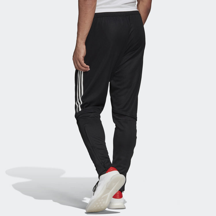 adidas Knitted Casual Sports Running Long Pants Men Black EA2475