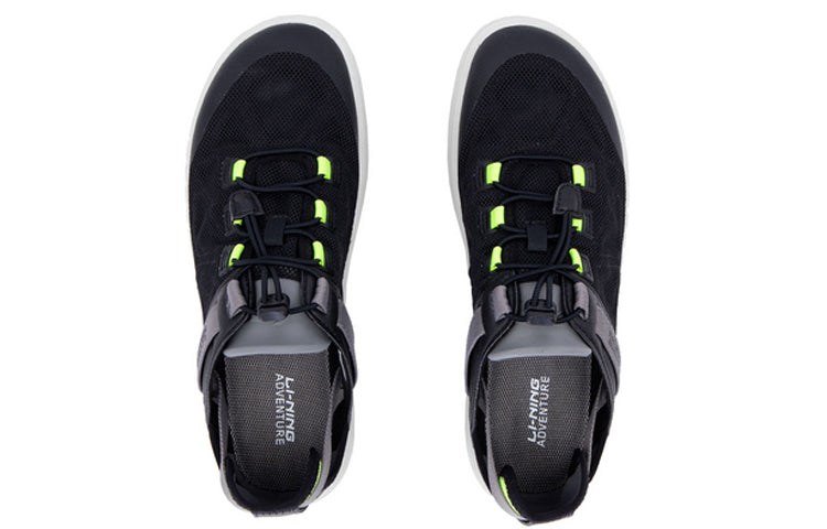 Li-Ning Classic Casual Shoes Unisex 'Black Green' AGCQ111-2