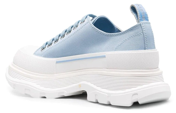 (WMNS) Alexander McQueen Tread Slick Low Lace Up 'Blue White' 611705W4LR14802