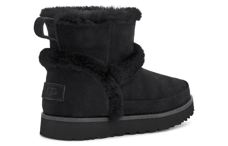 (WMNS) UGG Classic Mini Snow Boots Black 1112499-BLK