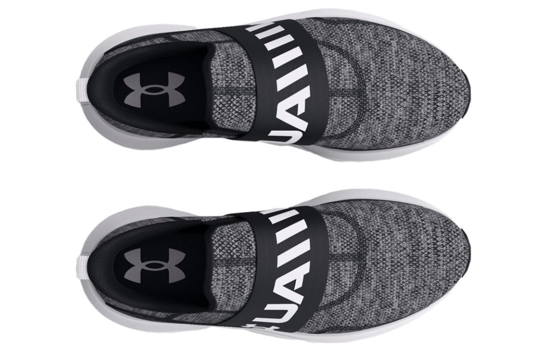 (WMNS) Under Armour Surge 3 Slip 'Black White' 3026507-001