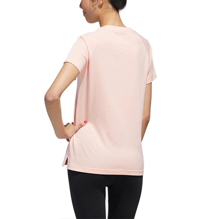 (WMNS) adidas neo ESNTL 3S TEE Sports Short Sleeve Pink GJ7951