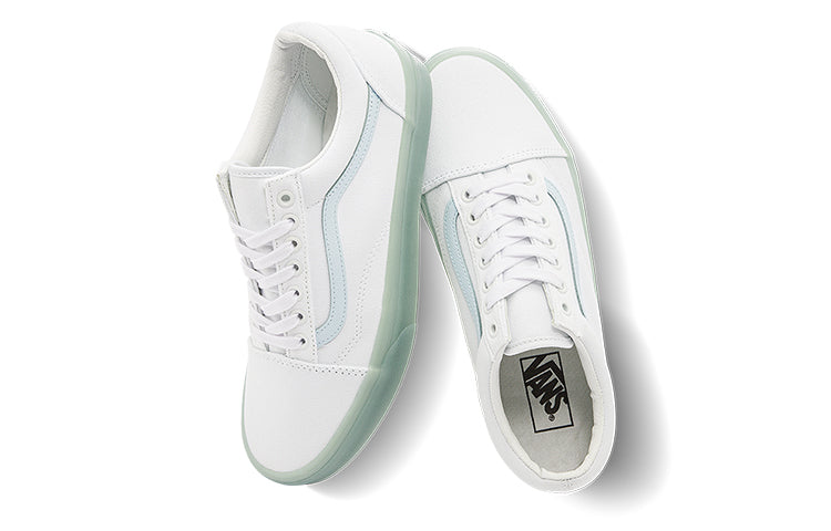 Vans Old Skool Side Stripe Lightweight Wear-Resistant Low Top Casual Skate Shoes Unisex Blue VN0000SB650