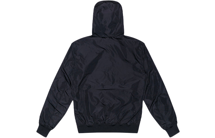Men's Levis Printing Pattern reversible Zipper Hooded Jacket Black 15820-0001