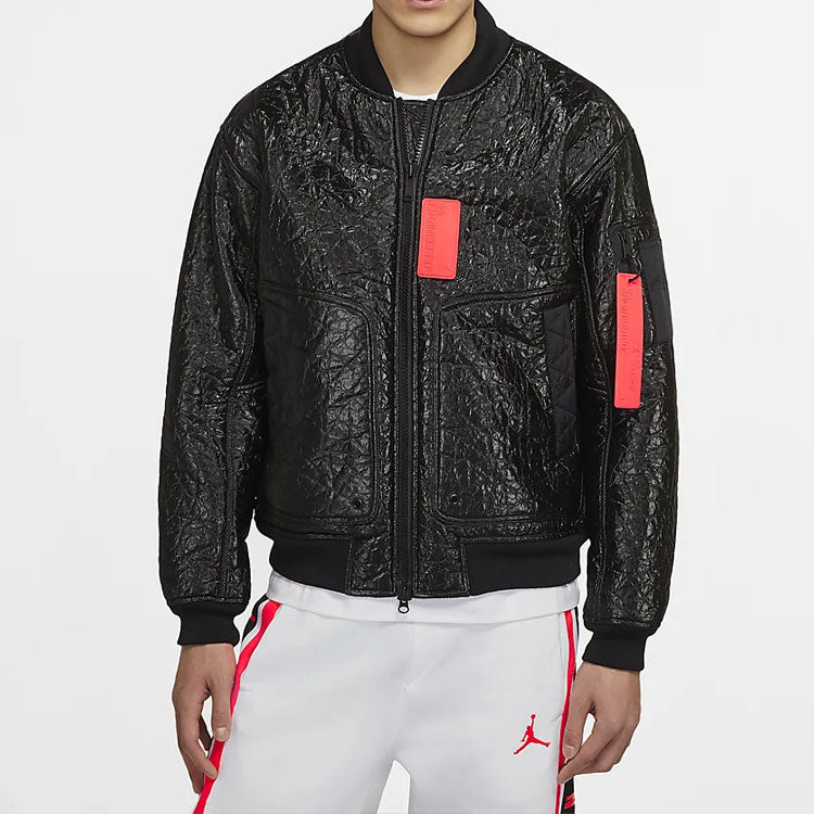 Air Jordan 23 Engineered MA-1 Men's Basketball Embroidered LOGO Baseball Jacket Black CD5713-010