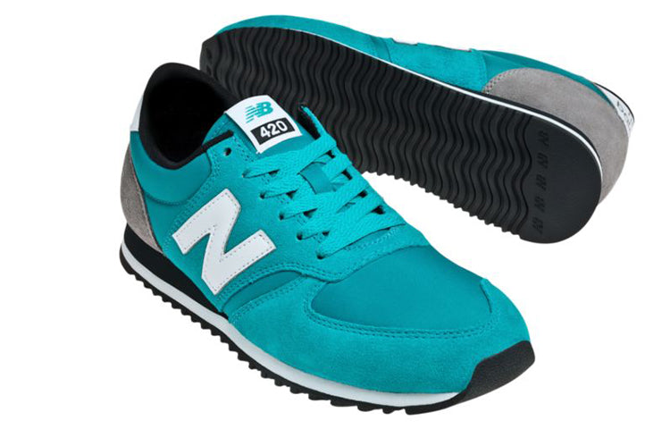 New Balance 420 Series Shock Absorption Non-Slip Wear-resistant Low Tops Light Blue U420BKW