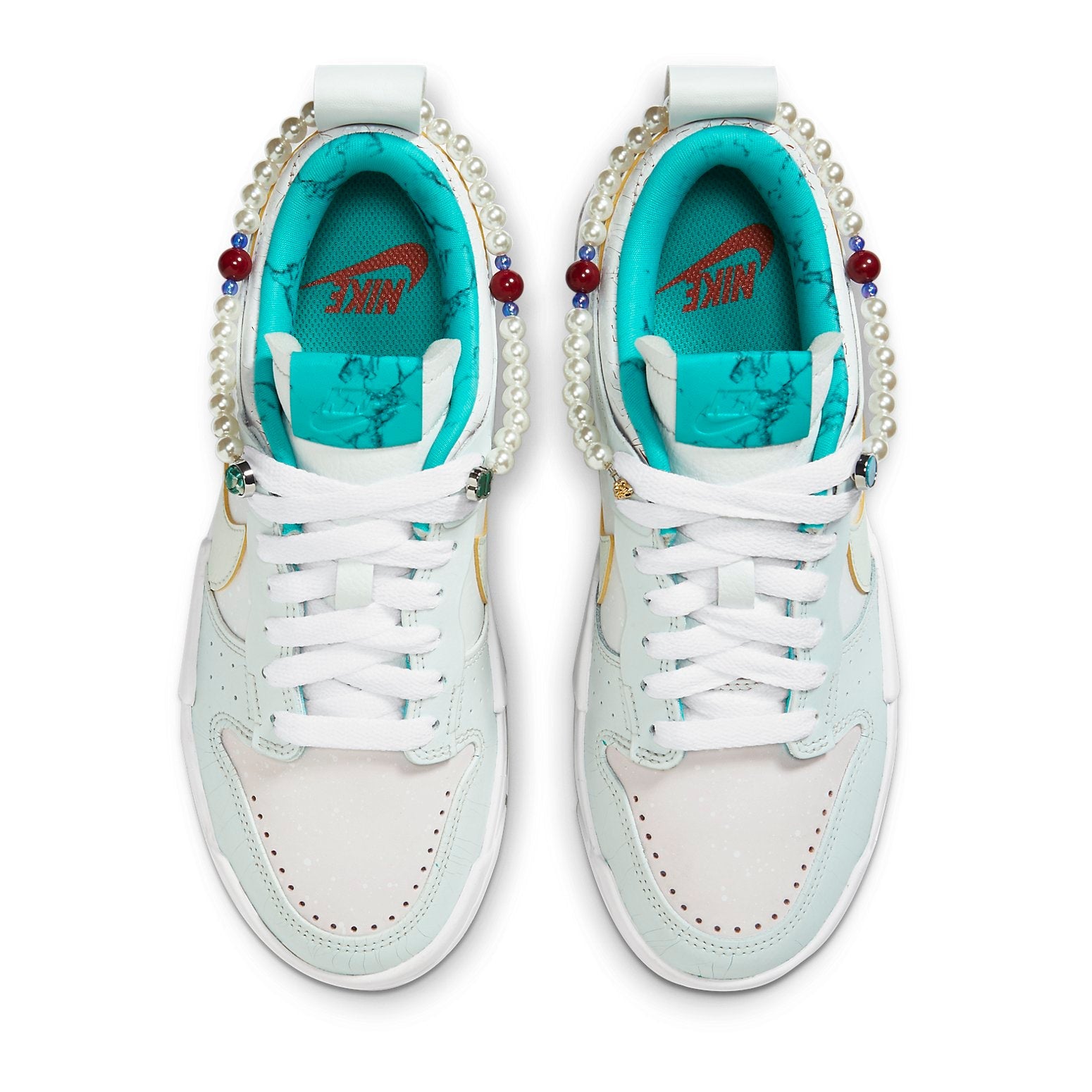 (WMNS) Nike Dunk Low Disrupt WhiteGreen Purple 'White Green' DC3282-013