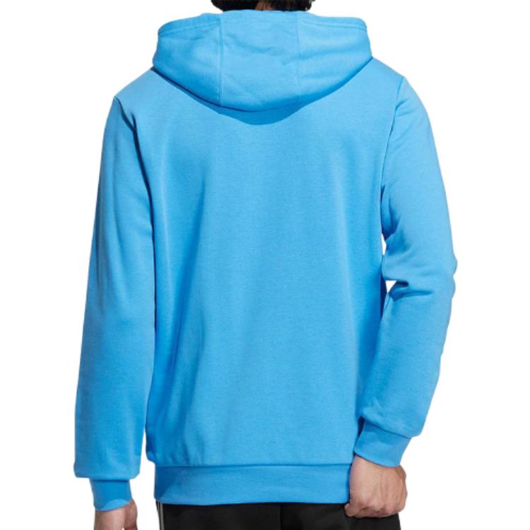 adidas Neo Logo Casual Hoodie 'Blue' HM2001