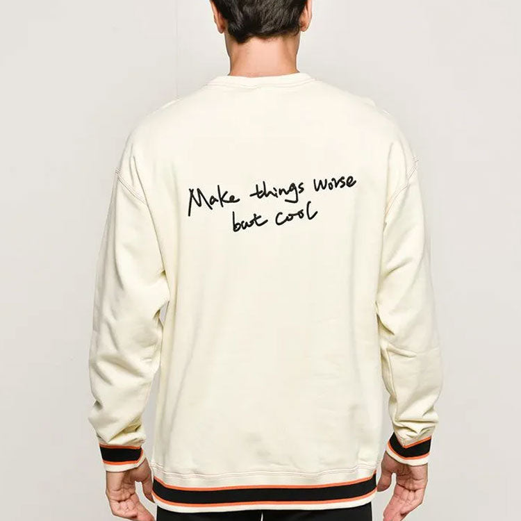 PUMA x Randomevent Long Sleeve Crew Neck Sweatshirt 'Cream' 596663-50