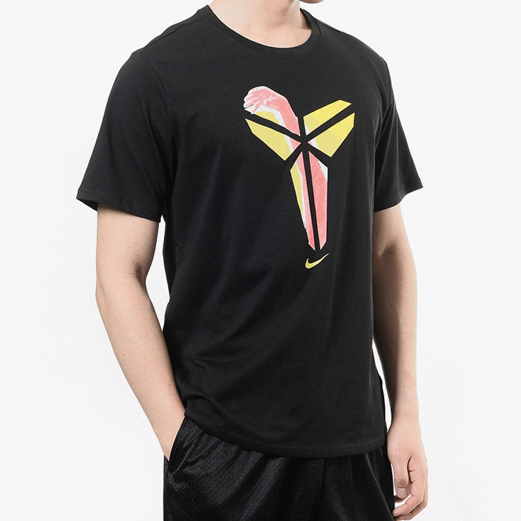 Nike Athleisure Casual Sports Breathable Printing Short Sleeve Black AR1472-010