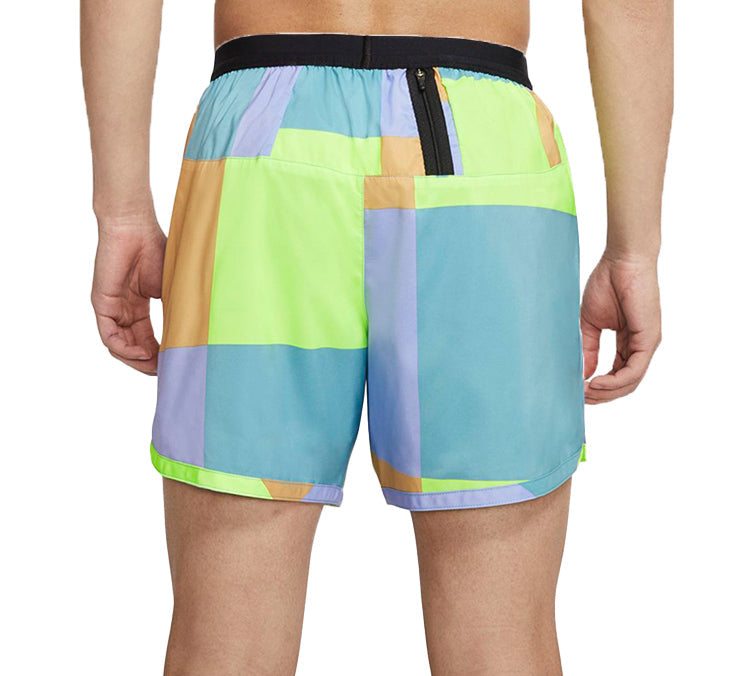Men's Nike Flex Stride Wild Run 5 Dri-Fit Colorblock Running Shorts Green CJ5830-358