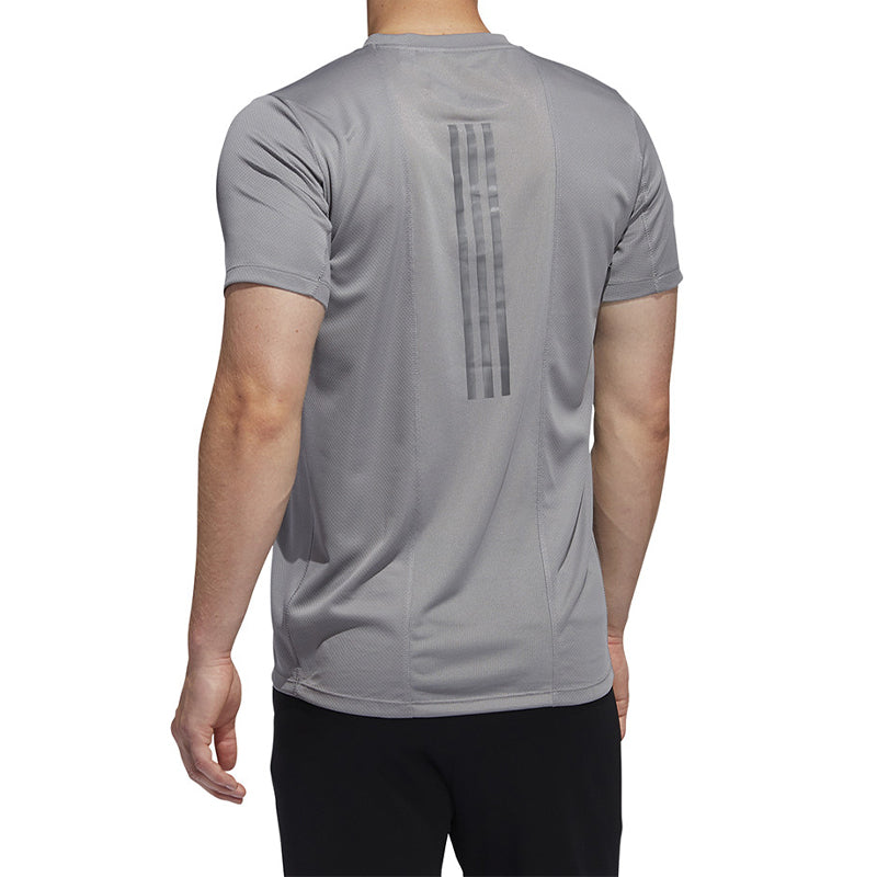 adidas Soccer/Football Training Sports Round Neck Short Sleeve Gray FQ2663