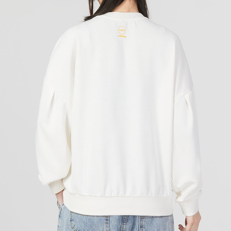 (WMNS) adidas neo sweaters 'beige white' IA6771