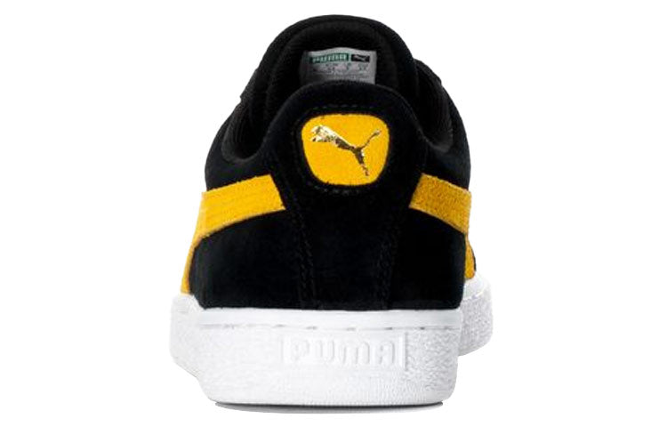 PUMA Suede Classic Low-Top Board Shoes Black/Yellow 365347-44