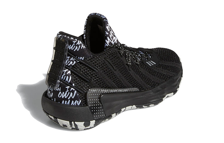 (GS) adidas Dame 7 J Black/White FY1871