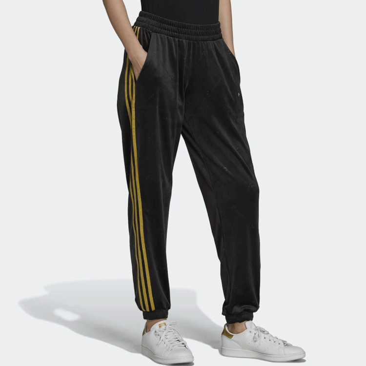 (WMNS) adidas Originals Velvet Track Pants 'Black' H18023