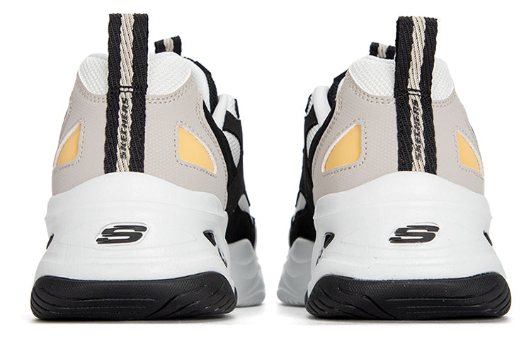 (WMNS) Skechers D'lites 4.0 'Black White' 896122-BKMT