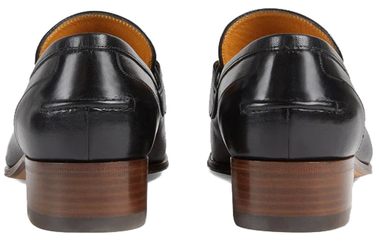 (WMNS) Gucci Loafer With Horsebit And Web 'Black' 660819-0G0P0-1060