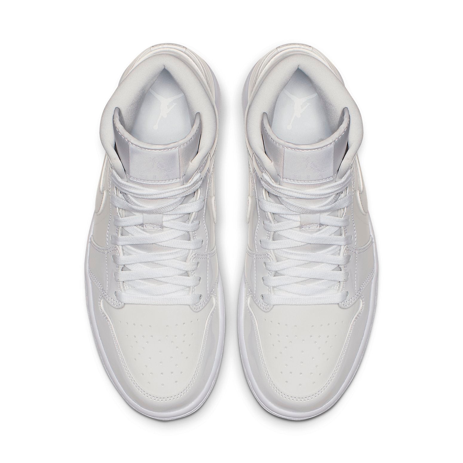 (WMNS) Air Jordan 1 Mid Patent 'Triple White' BQ6472-111