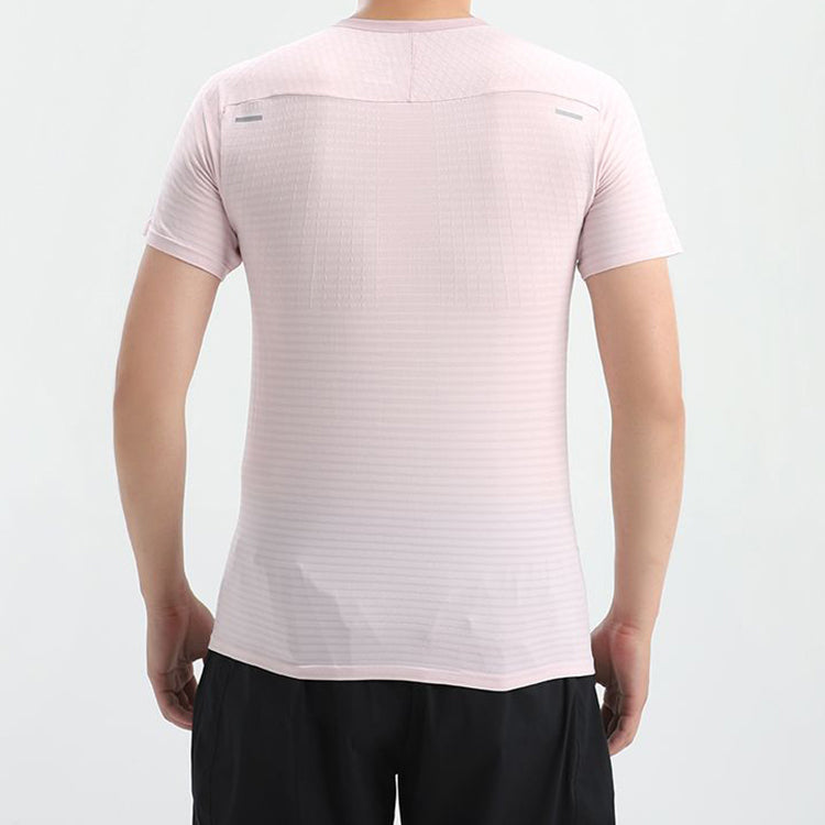 Nike Techknit Ultra Light Breathable Running Short Sleeve Pink Light pink CJ5345-663
