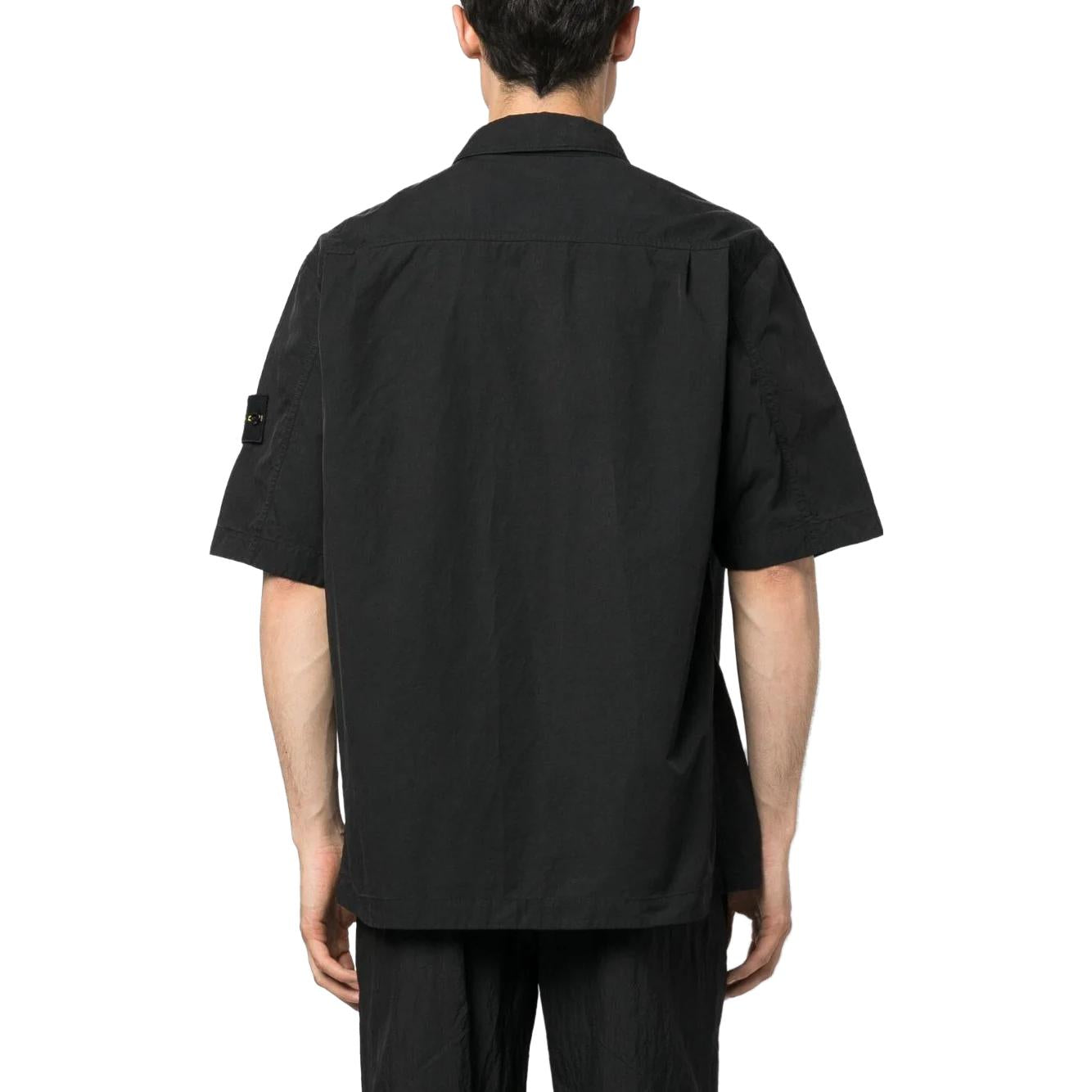 STONE ISLAND Zip Pocket Shirt 'Black' 781511429-V0029