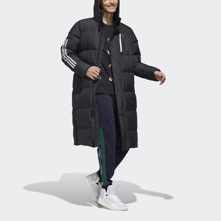 adidas neo Sports hooded down Jacket Black GJ8844