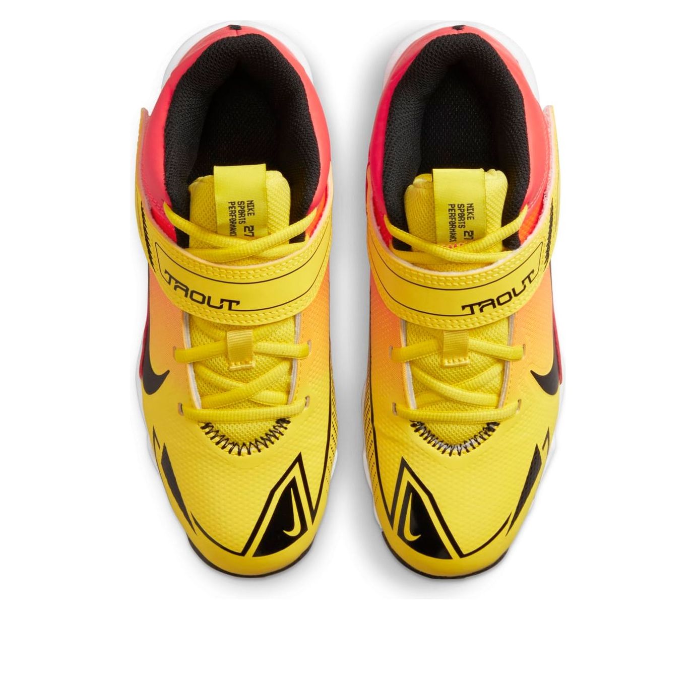 (GS) Nike Force Trout 8 Keystone 'Yellow Strike Bright Crimson' CZ5910-706