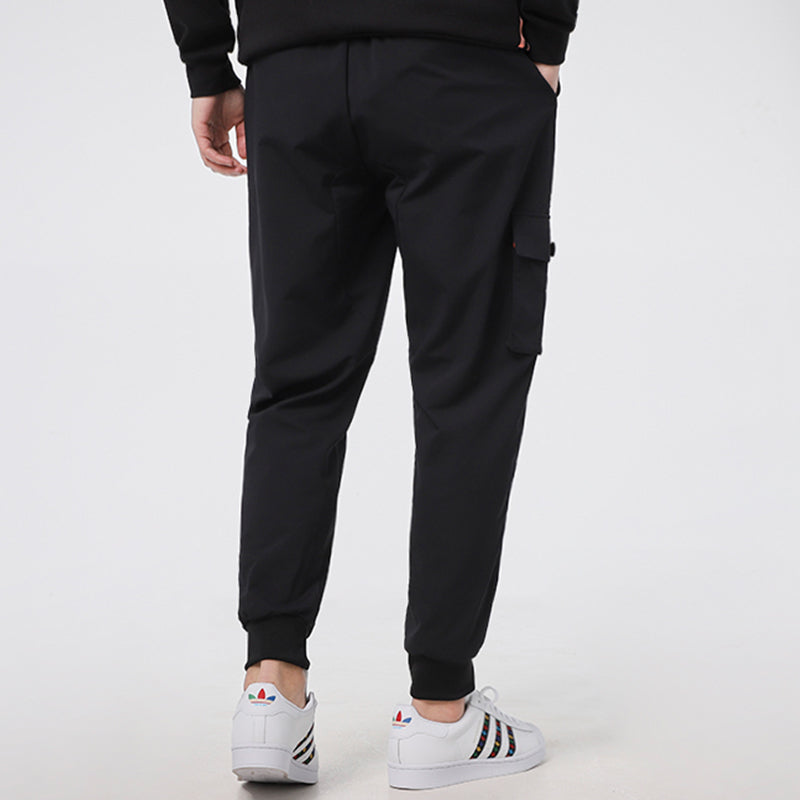 adidas neo Running Training Cozy Breathable Casual Woven Sports Pants Black GP4845