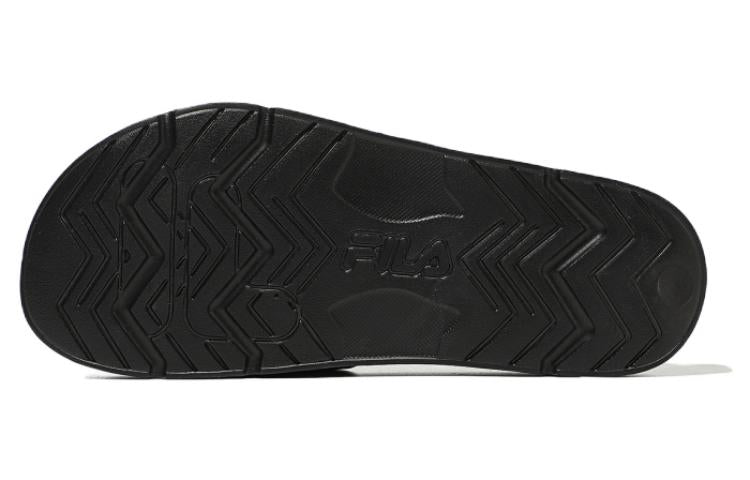 FILA Drifter Lines Casual Sports Slippers Unisex Black White Korean Version 'Black White' 1SM01942E_001