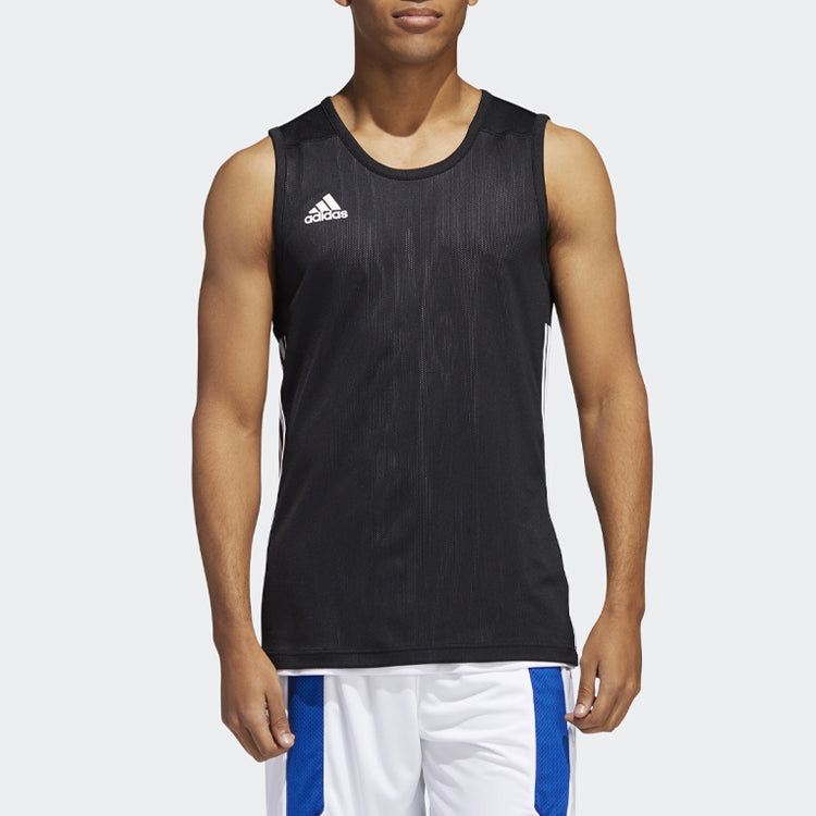 adidas Knitted Basketball Training Running Vest Men DX6385