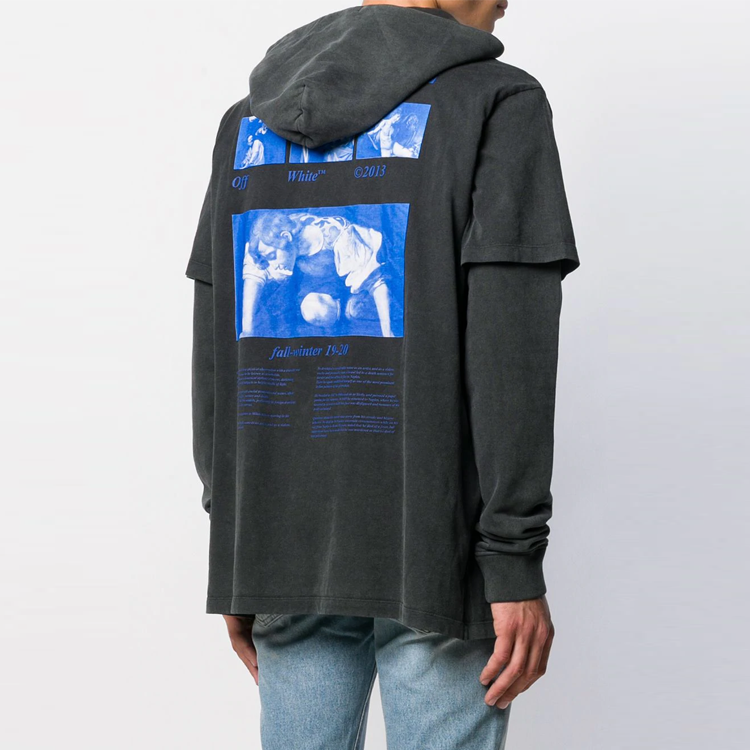 Men's Off-White Printing Black OMAB033F191850091030