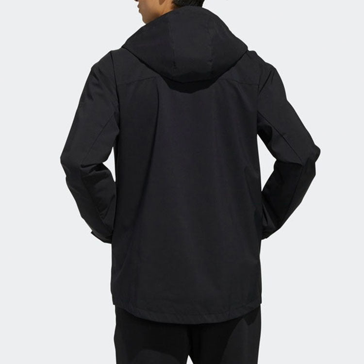 adidas Men's Hoodie Track Black Running Casual Windbreak Jackets EH3745