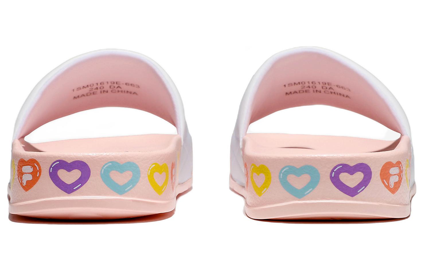 FILA Thick Sole Sports Slippers Unisex Pink Multi-Color Korean Version 'Pink' 1SM01619E_663