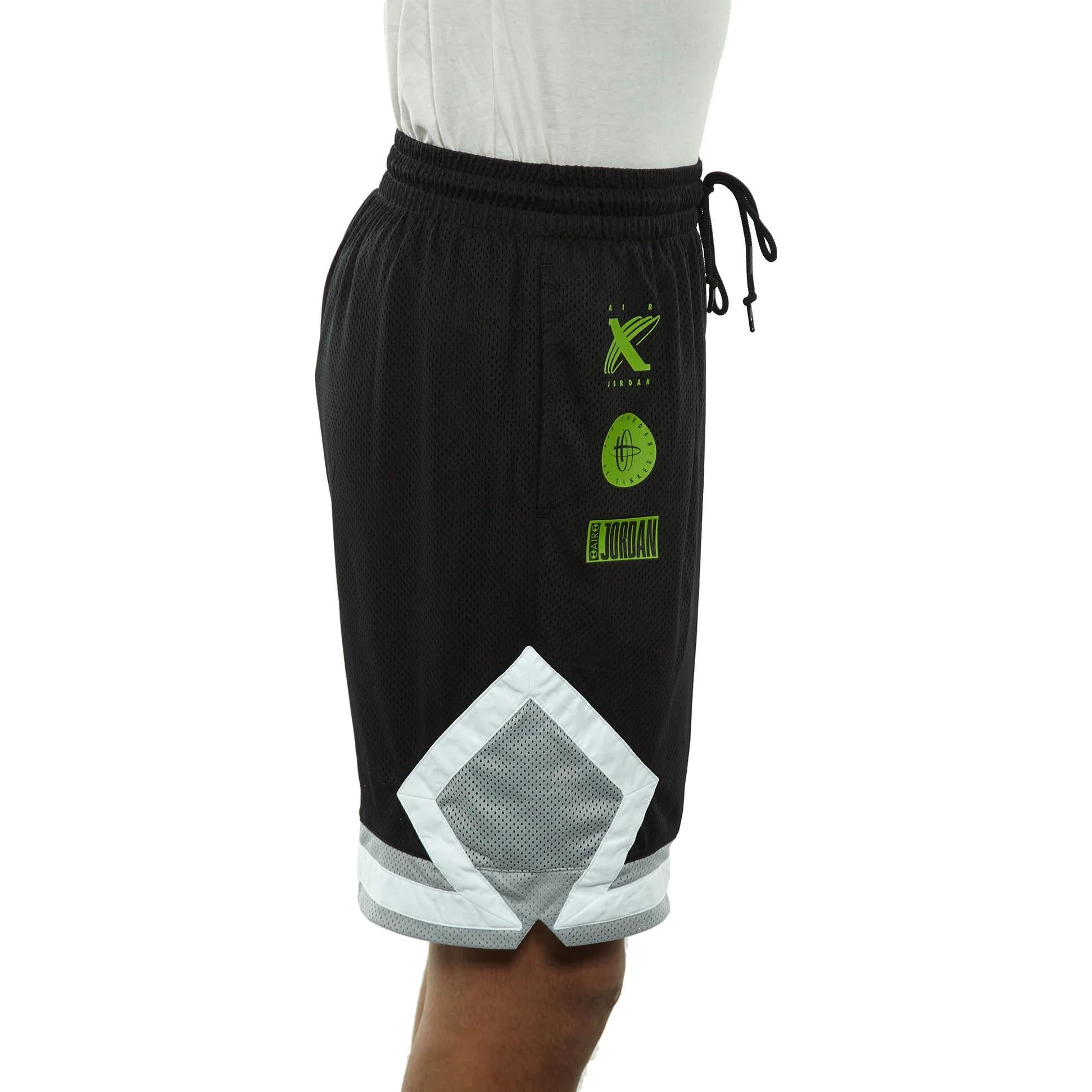 Air Jordan Legacy Tinker Story Mesh Diamond Shorts 'Black' BQ0307-010