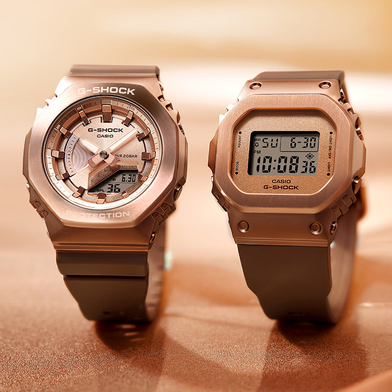 CASIO G-Shock Analog-Digital 'Rose Gold' GM-S2100BR-5APR