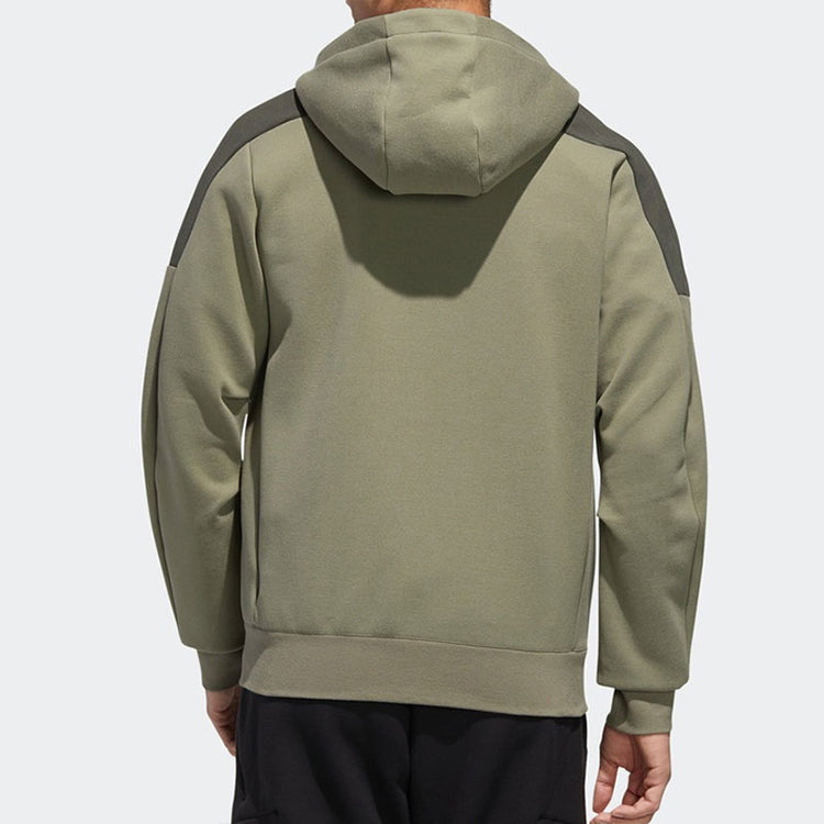 adidas Th Htt Peach hooded casual Jacket Green GM4421
