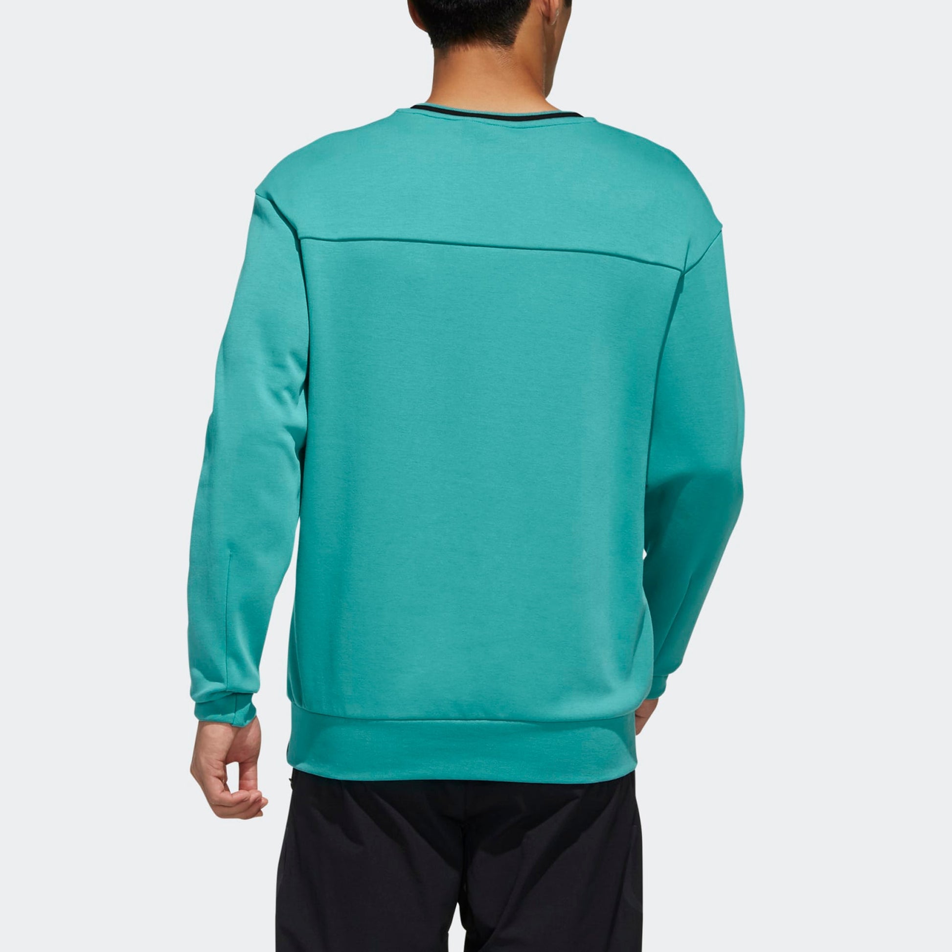 adidas Printed Sports Crew Neck Pullover Men's Green FM9354