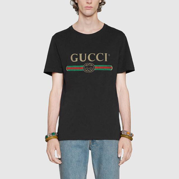 Gucci Washed Jersey Oversize T-Shirt 'Black' 440103-X3F05-1508