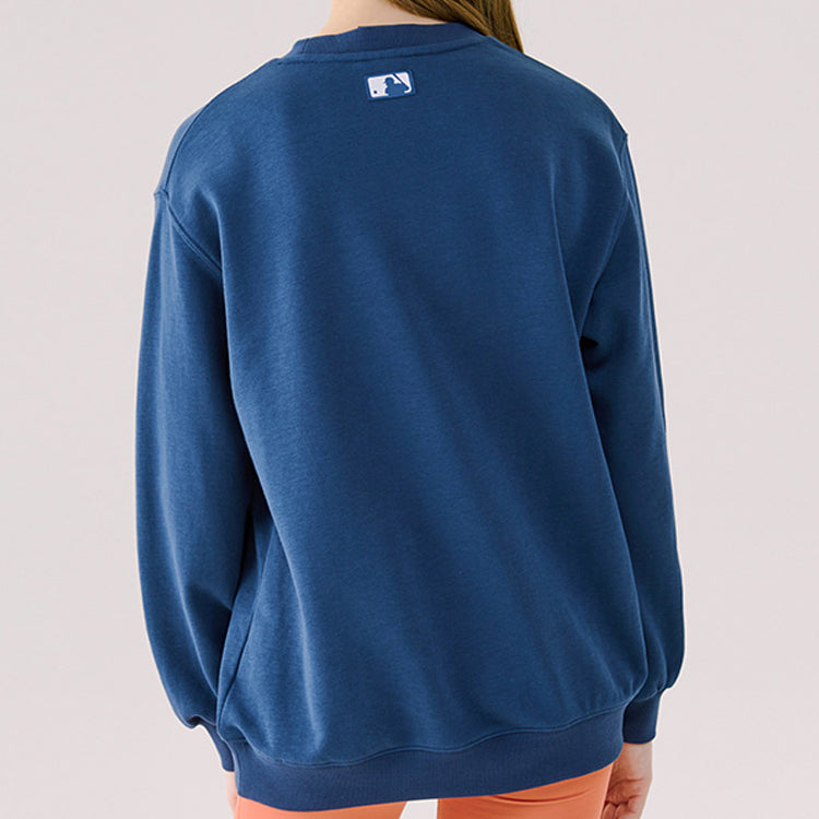 MLB Shoe Series Long Sleeves Loose Unisex Navy Blue 31MT06011-50N