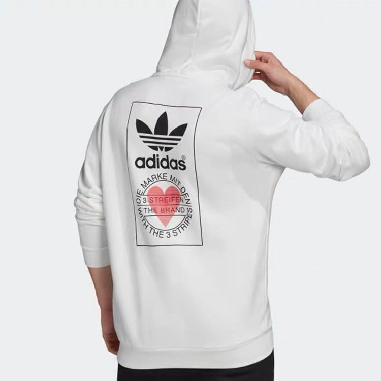 adidas originals Valentine's Day Series Back Printing Logo White GK7163