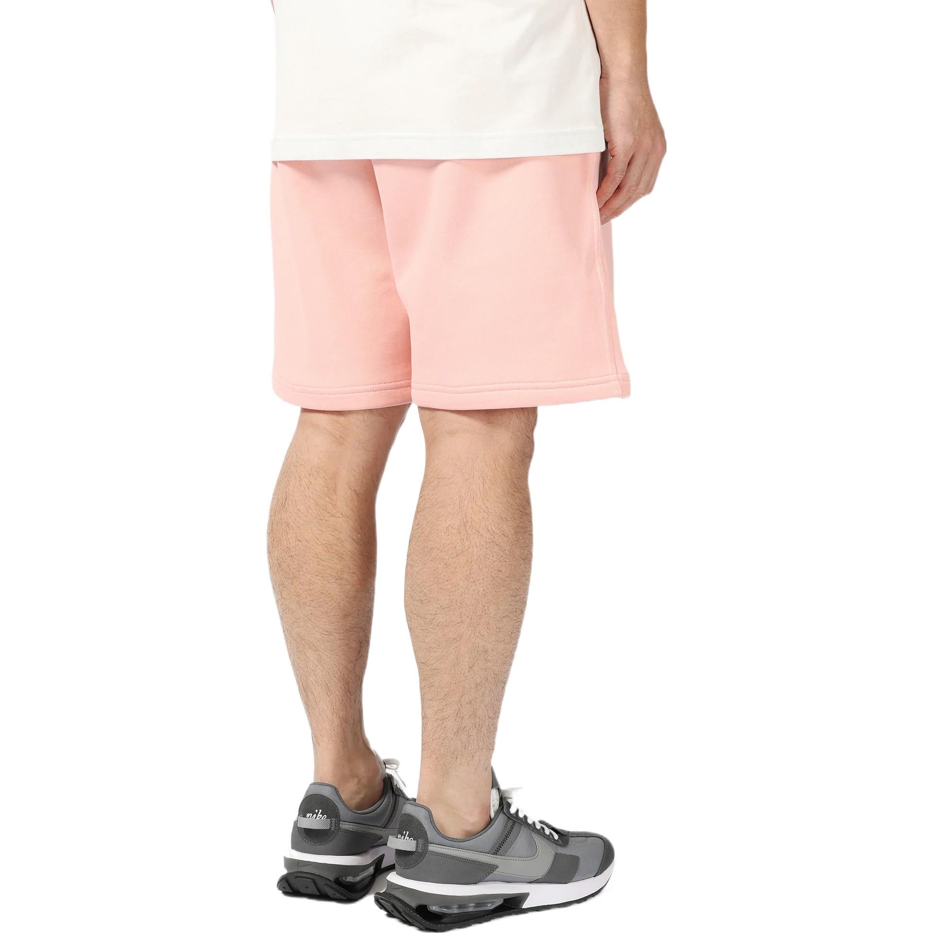Nike Solo Swoosh Solid Color Casual Sports Straight Shorts Pink DV3056-697