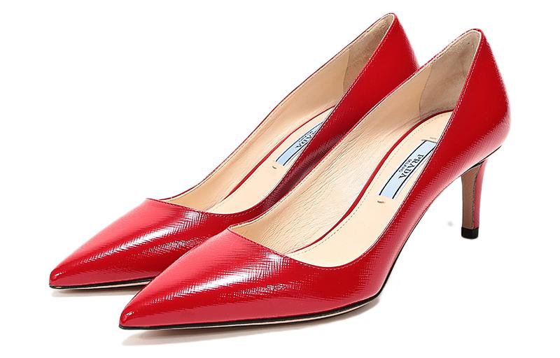 (WMNS) PRADA Pointed Saffiano Leather Heels 'Red' 1I834I_3A9S_F0011_F_065