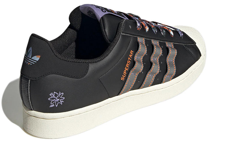 adidas Originals Superstar Shoes 'Core Black Ash Unity Orange' HQ6451