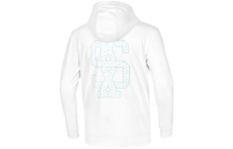 Skechers Logo Printed Hoodie 'Black White Blue' P421U035
